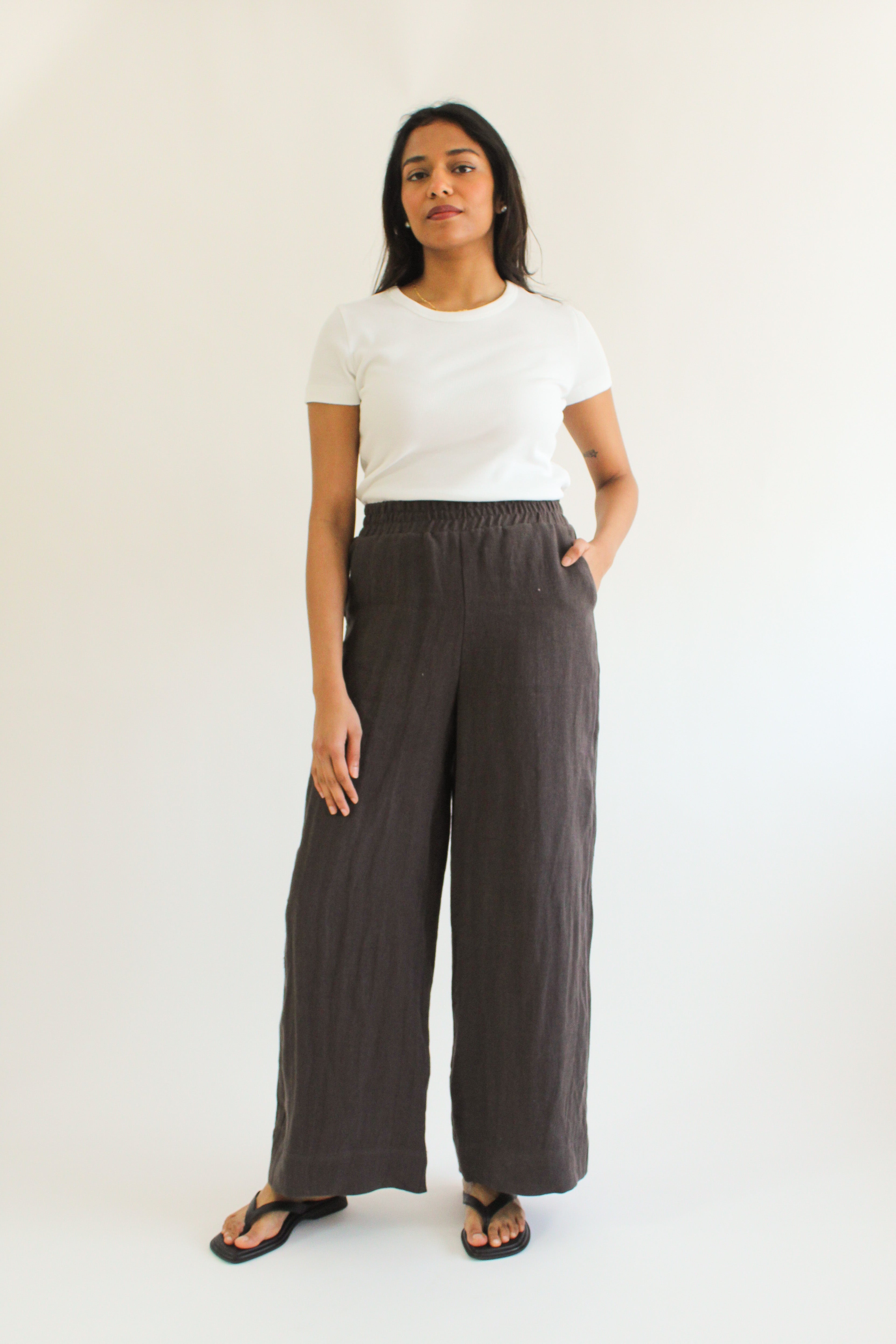 Sattva by Sarah - Nomad Wide Leg Pant - Iron