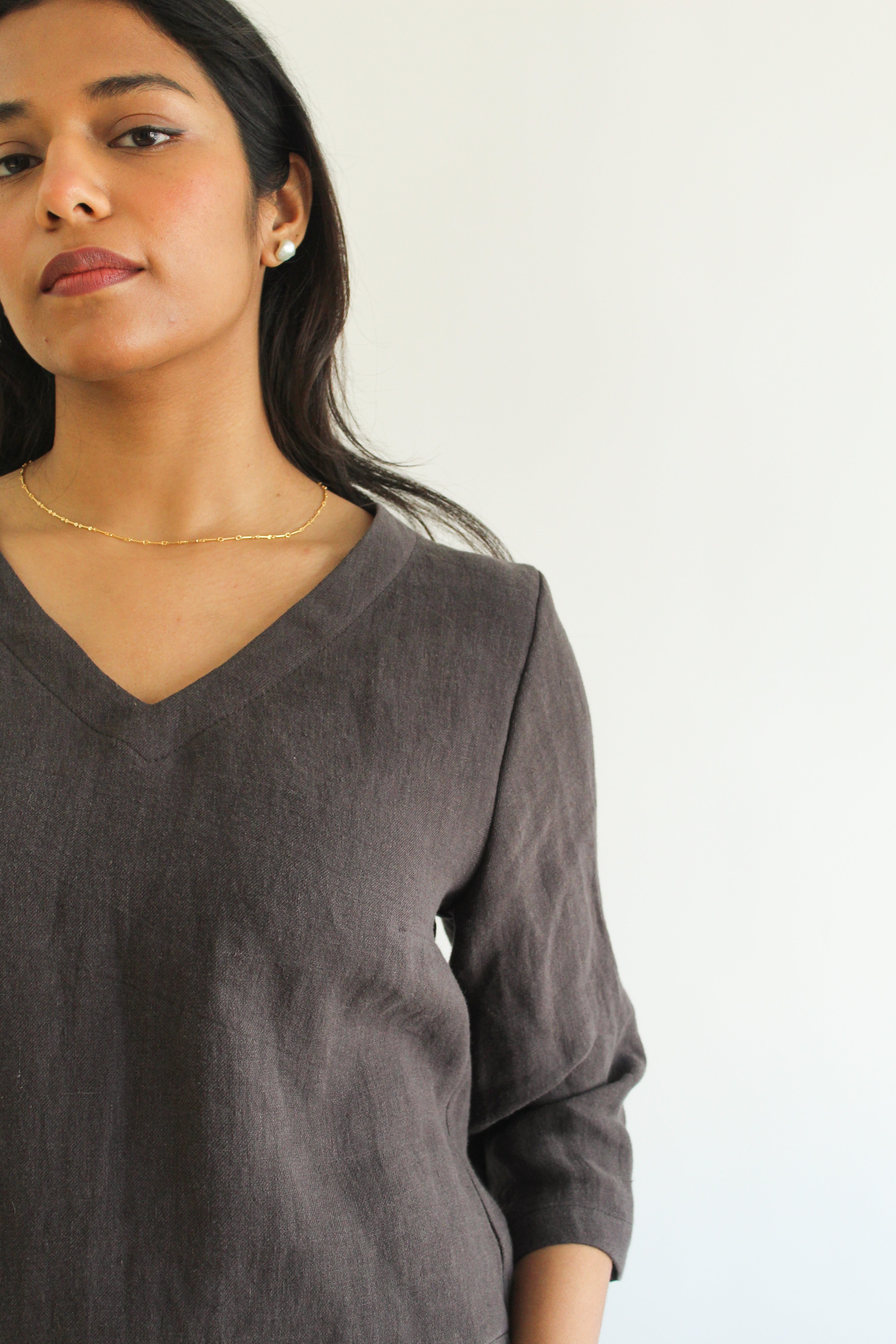 Sattva by Sarah - Helen V-Neck Blouse -