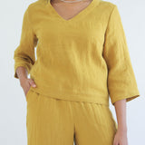 Sattva by Sarah - Helen V-Neck Blouse -