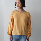 Sattva by Sarah - Boxy Blouse - Golden Yellow