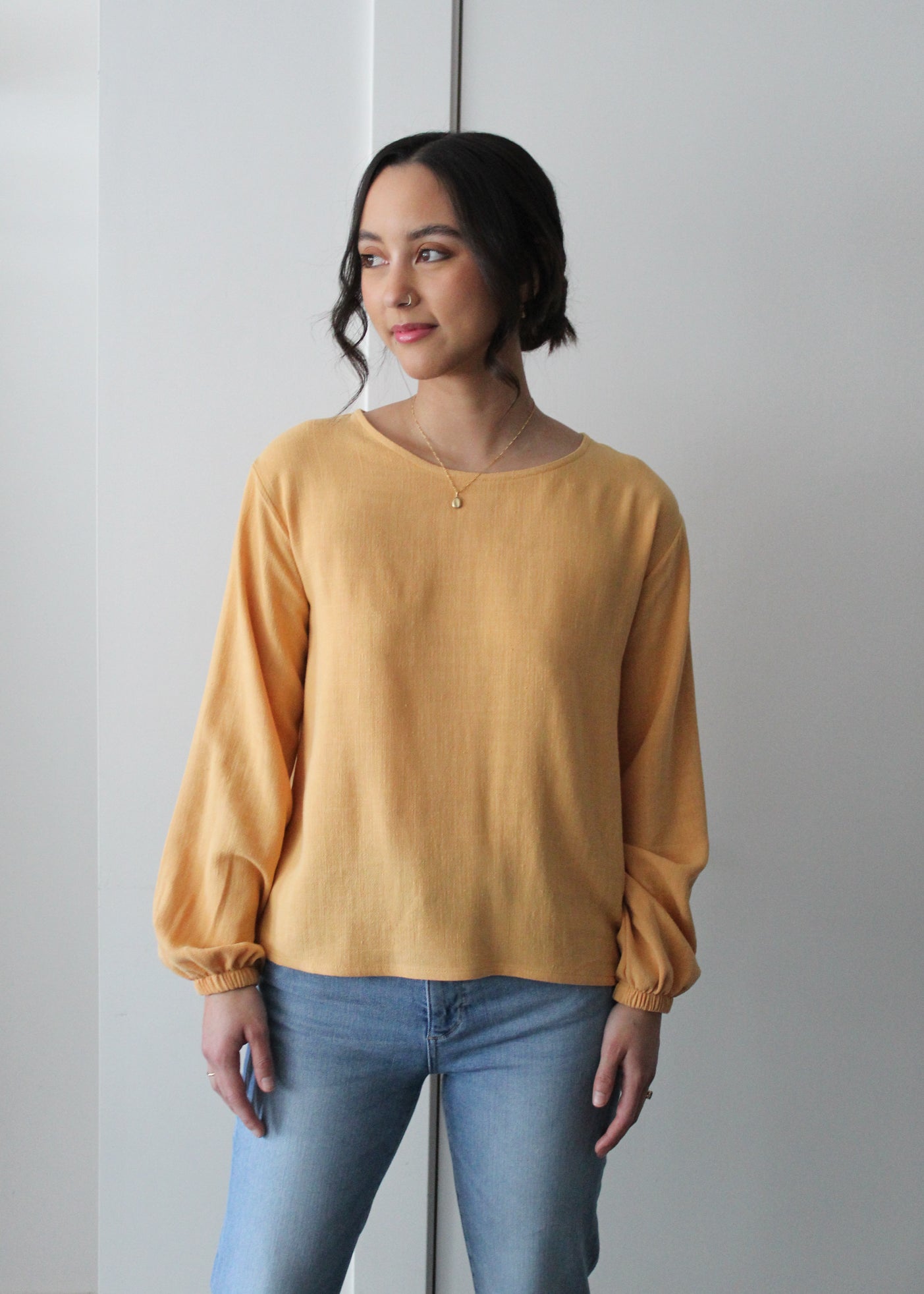 Sattva by Sarah - Boxy Blouse - Golden Yellow