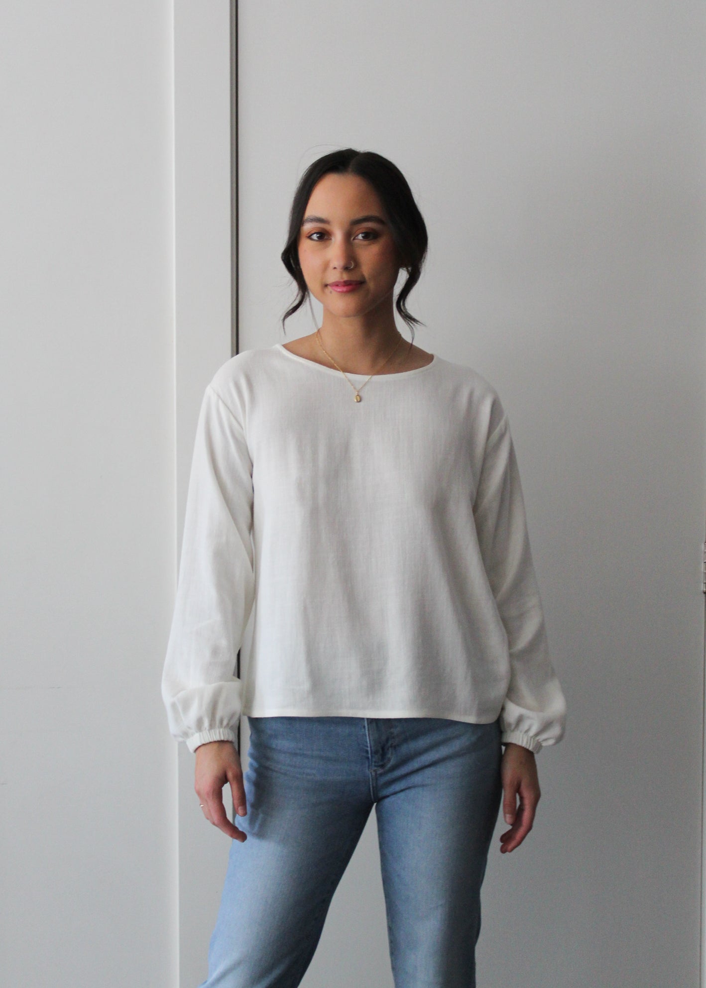 Sattva by Sarah - Boxy Blouse - Off White