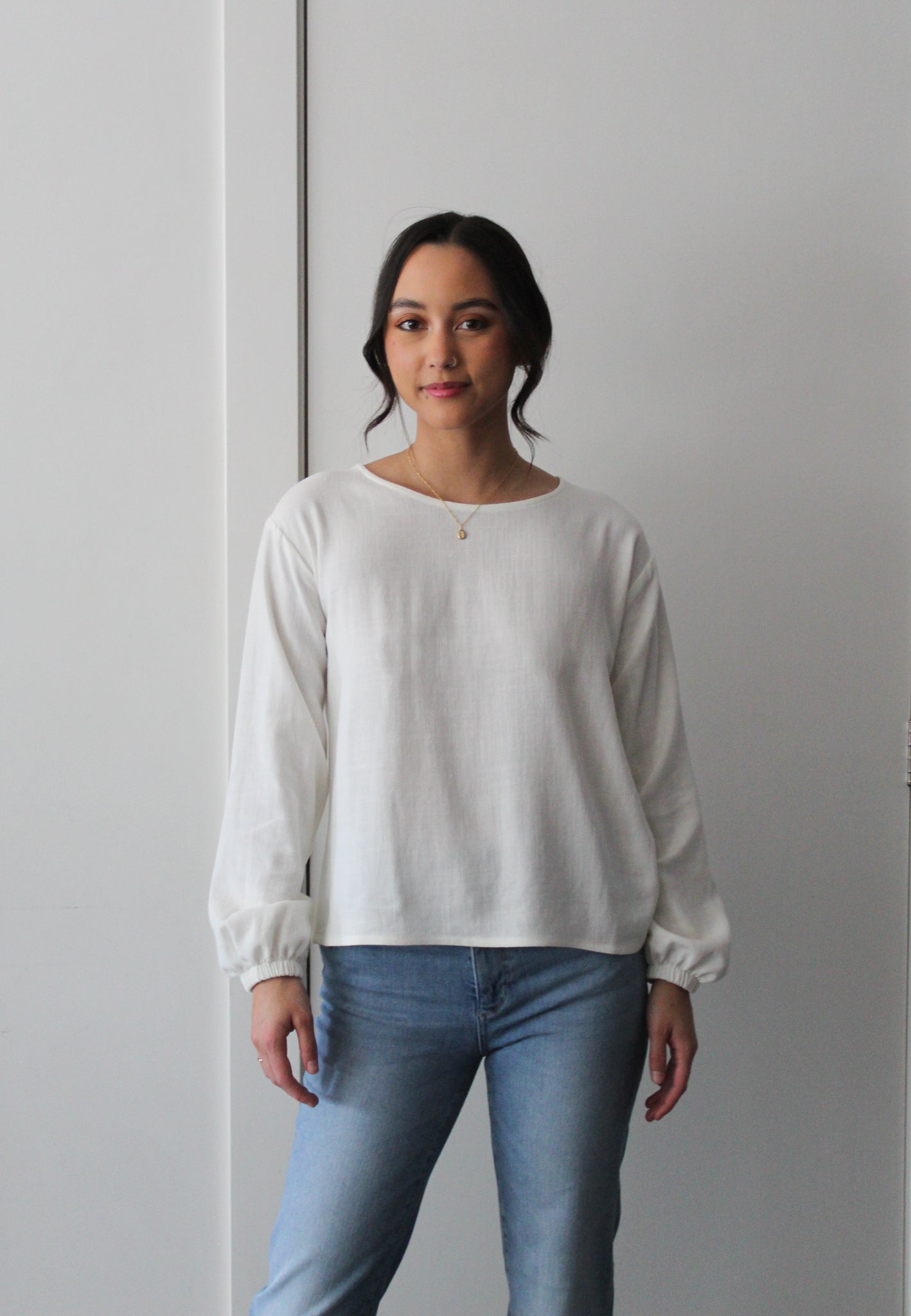 Sattva by Sarah - Boxy Blouse - Off White
