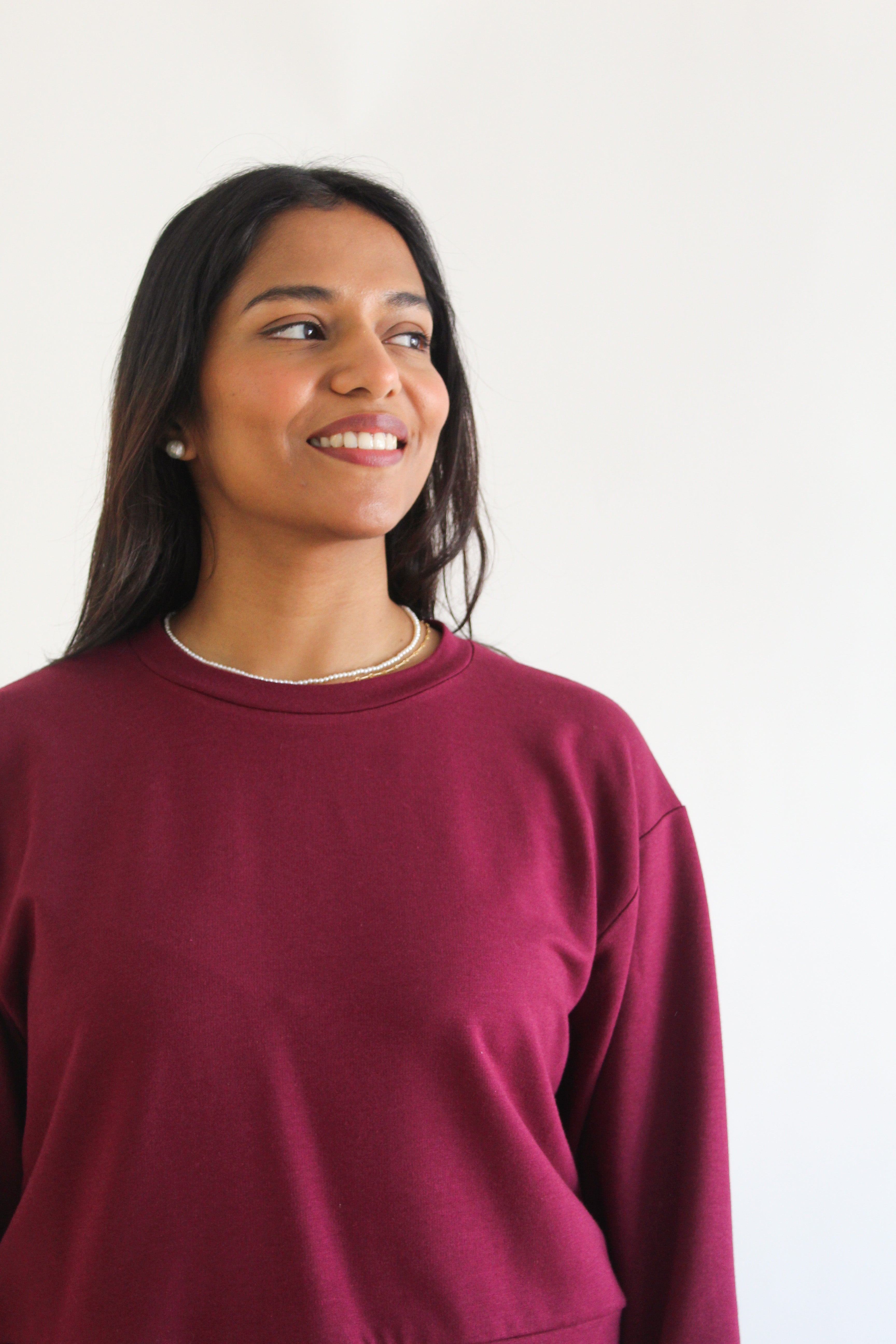 Sattva by Sarah - Boyfriend Crop Sweatshirt -