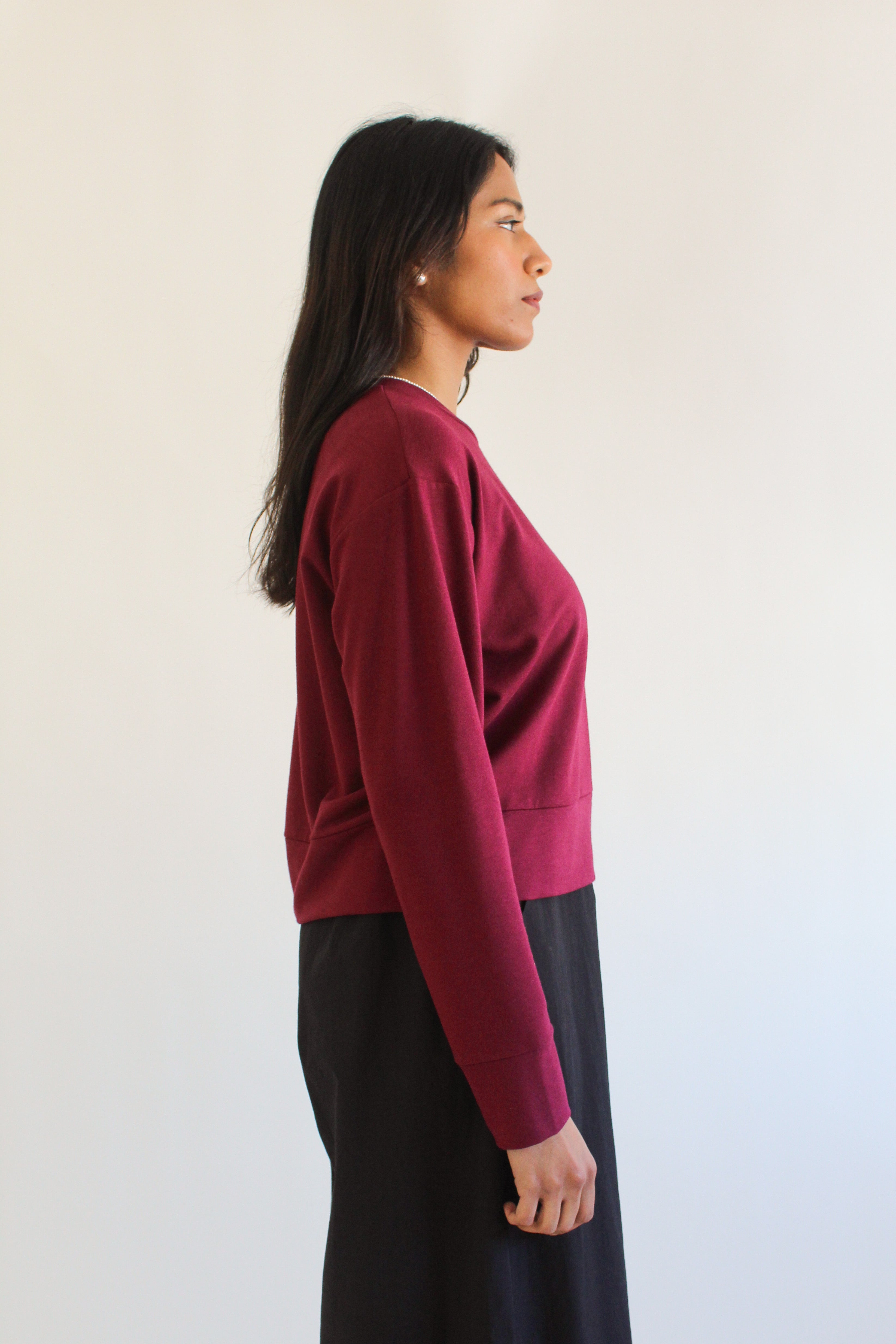 Sattva by Sarah - Boyfriend Crop Sweatshirt -