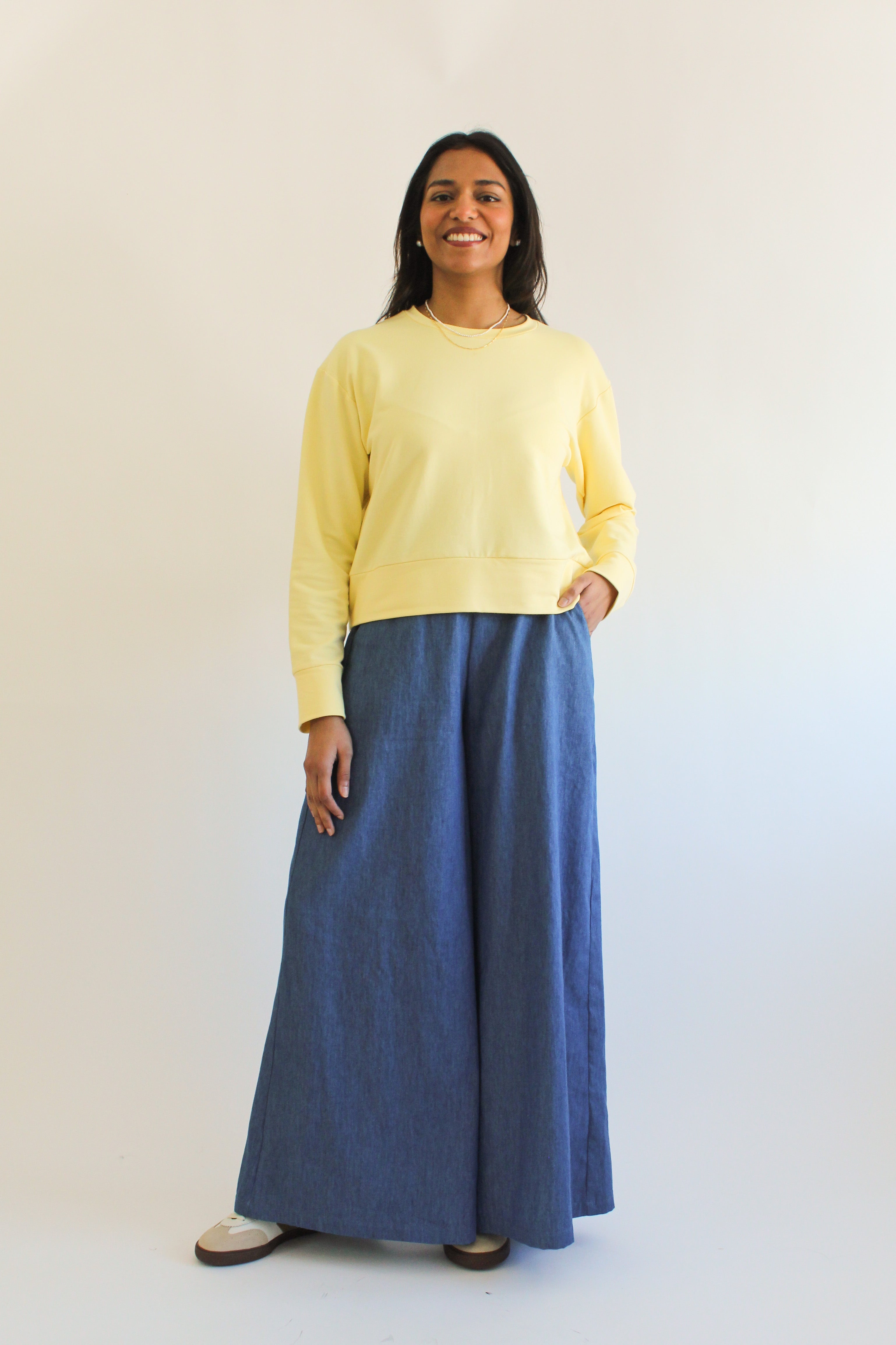 Sattva by Sarah - Boyfriend Crop Sweatshirt -