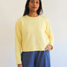 Sattva by Sarah - Boyfriend Crop Sweatshirt - Lemonade