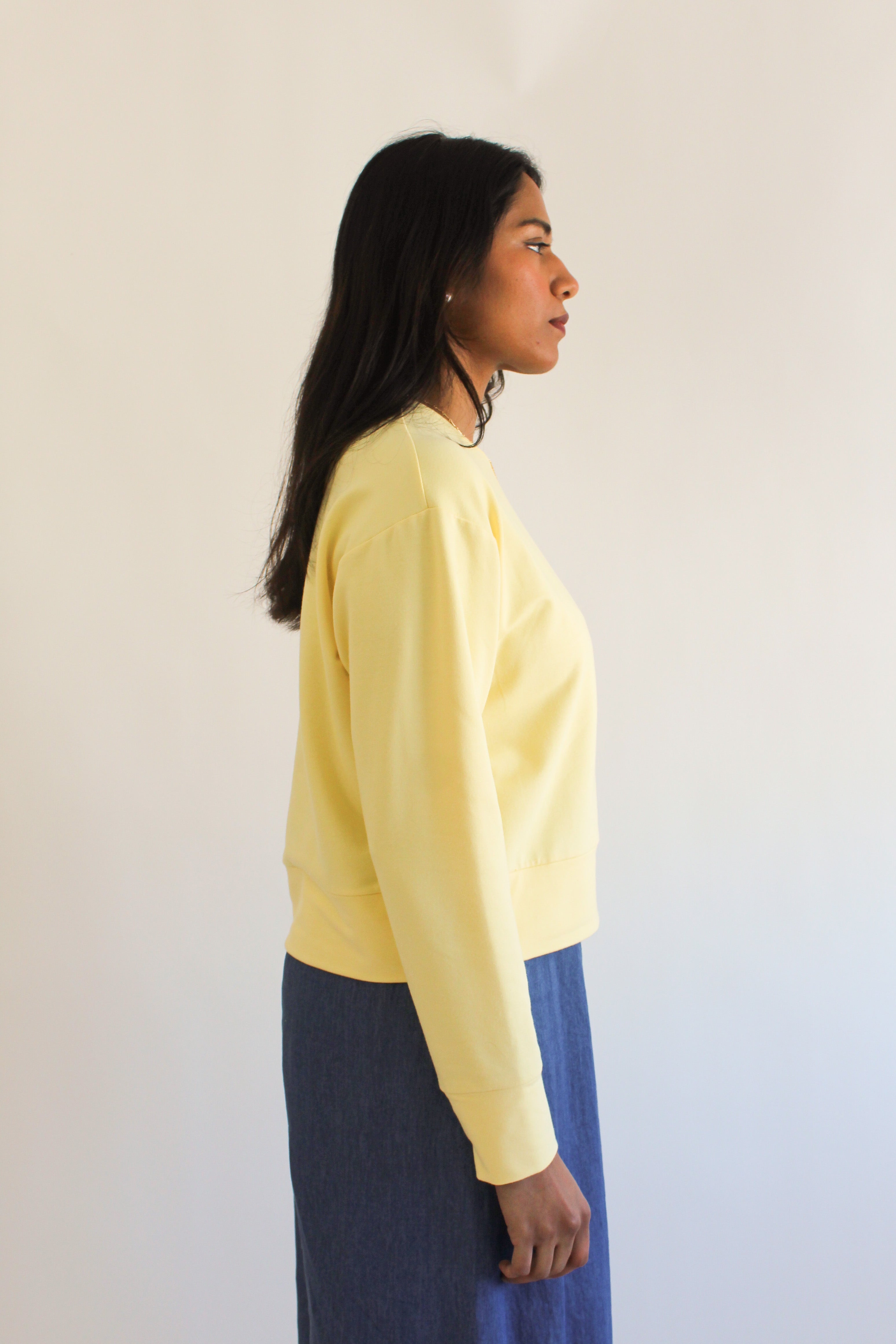 Sattva by Sarah - Boyfriend Crop Sweatshirt -