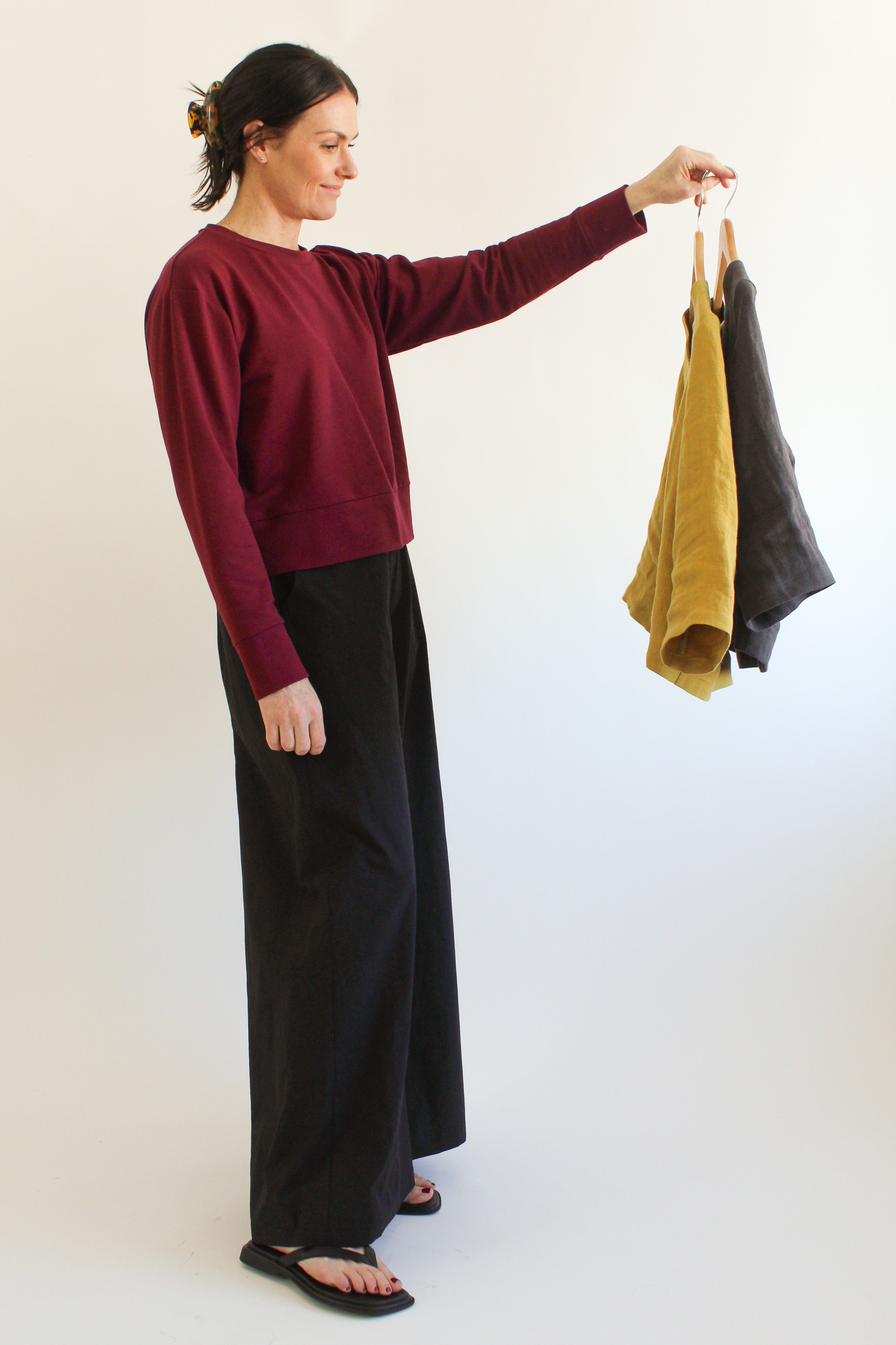 Sattva by Sarah - Boyfriend Crop Sweatshirt -