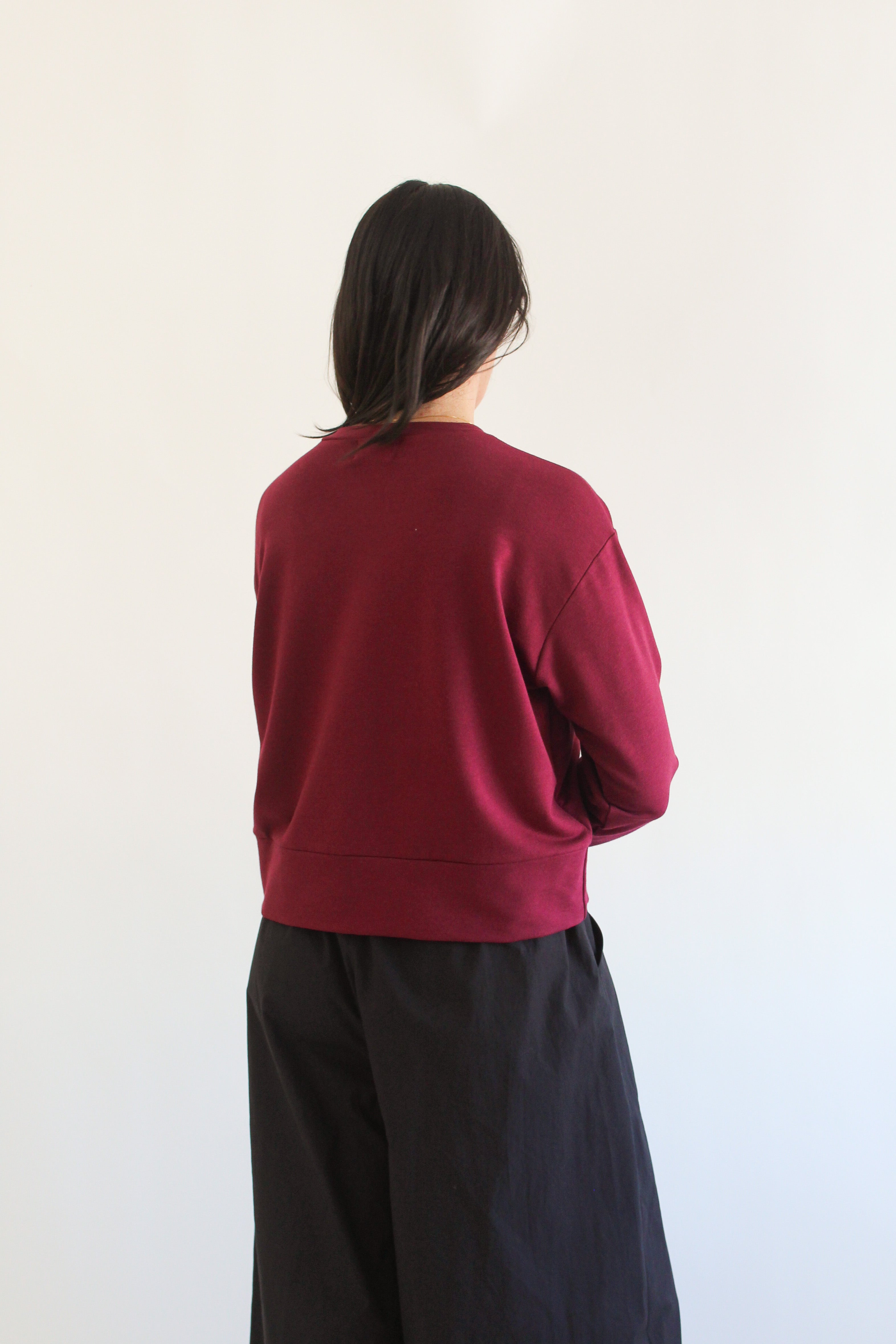 Sattva by Sarah - Boyfriend Crop Sweatshirt -