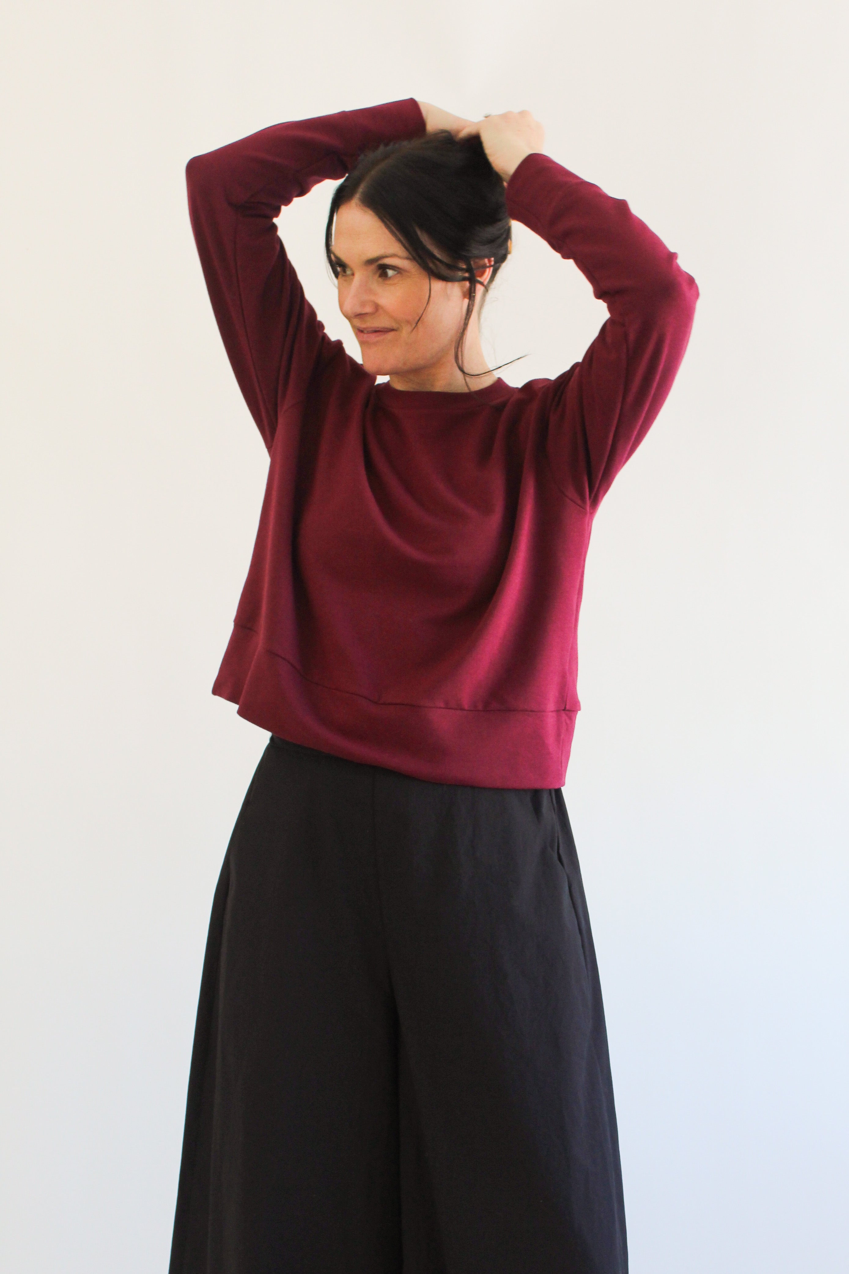 Sattva by Sarah - Boyfriend Crop Sweatshirt -