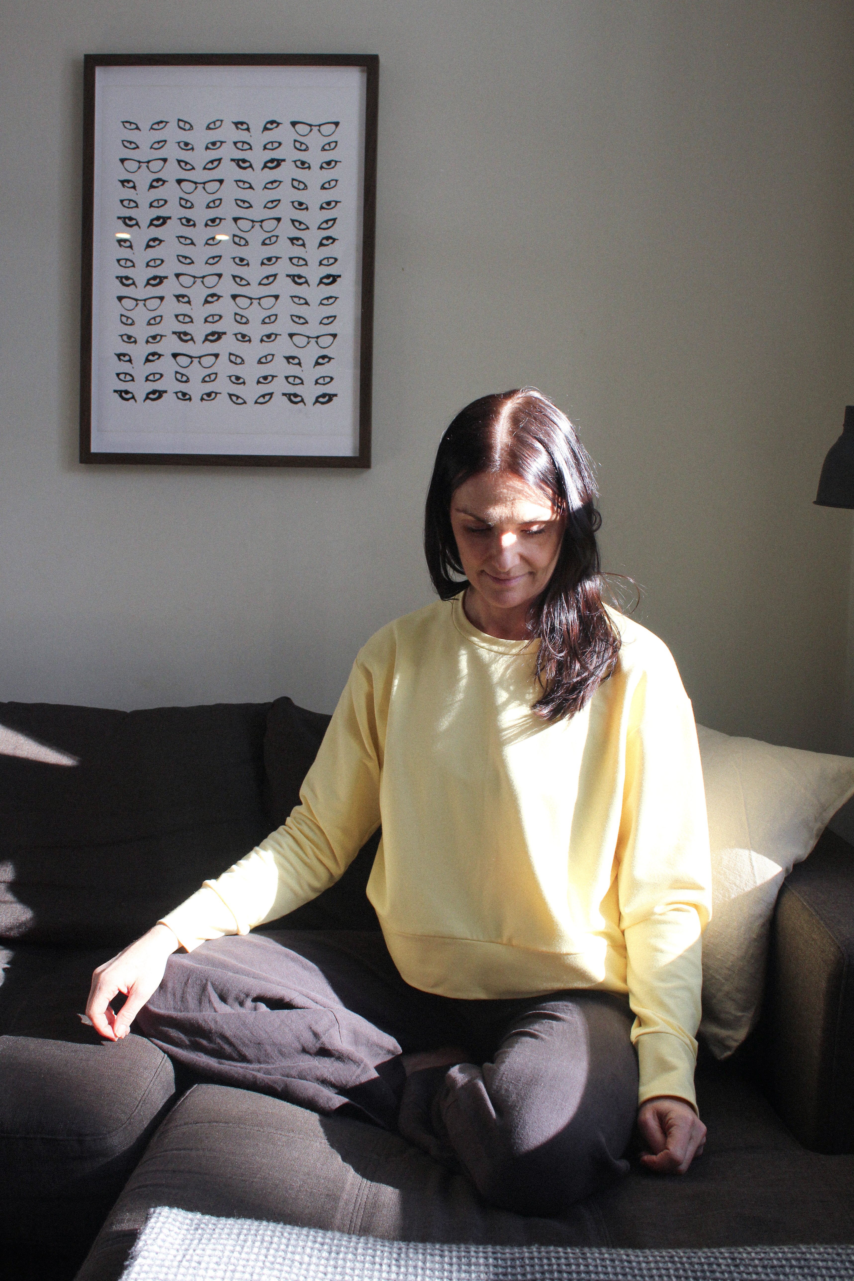 Sattva by Sarah - Boyfriend Crop Sweatshirt -