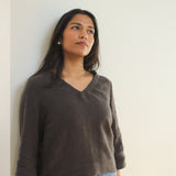 Sattva by Sarah - Helen V-Neck Blouse -