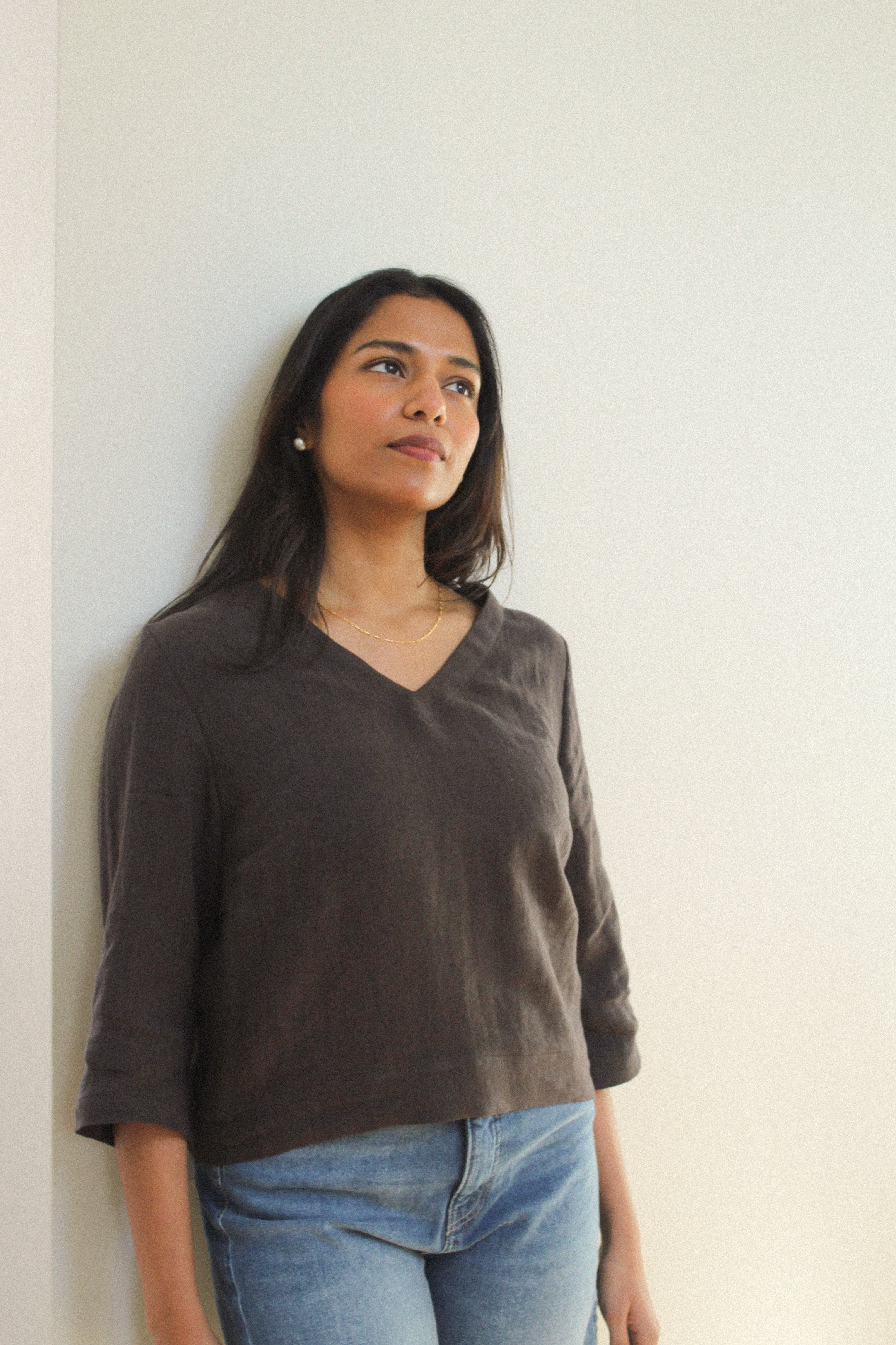 Sattva by Sarah - Helen V-Neck Blouse -