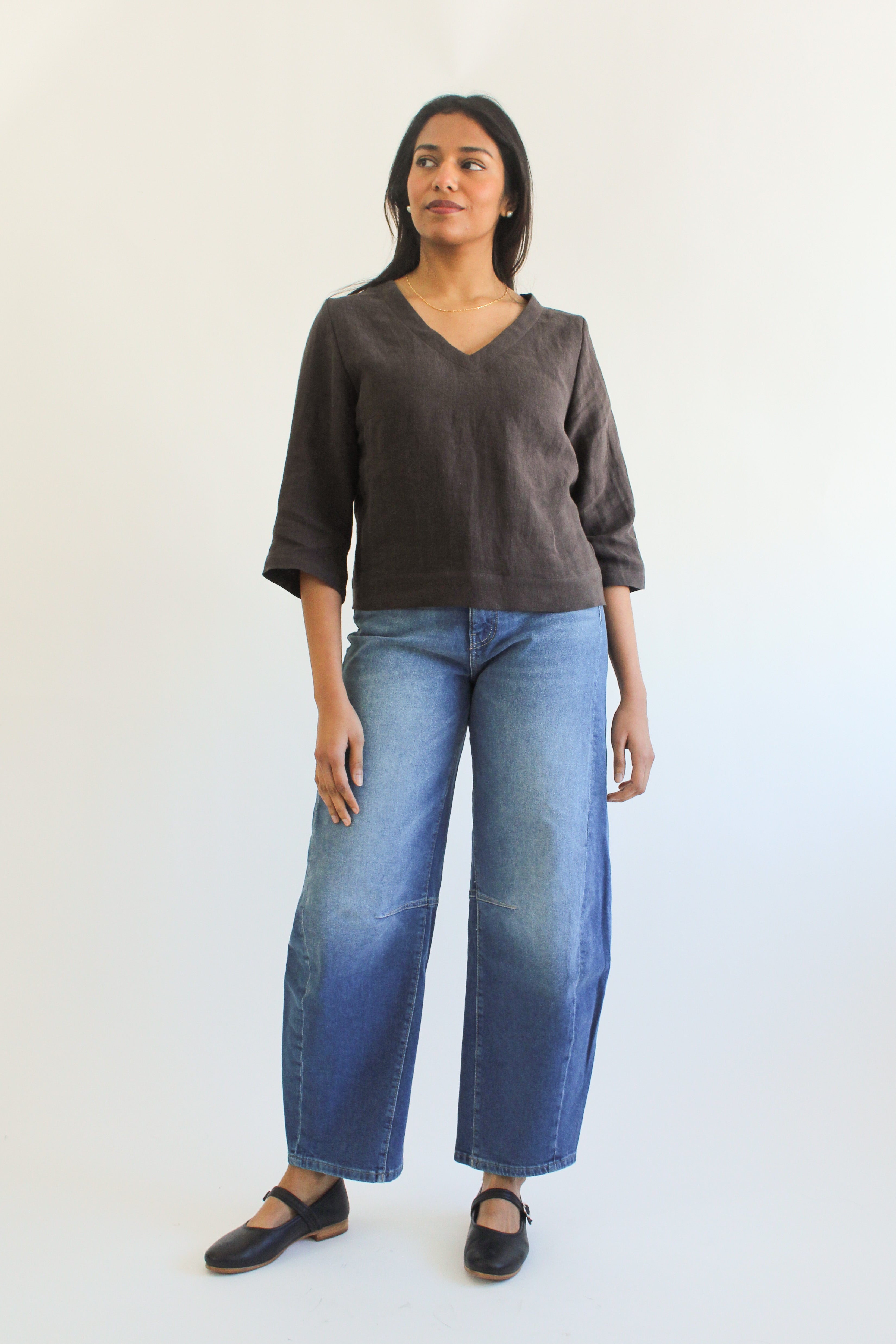 Sattva by Sarah - Helen V-Neck Blouse -