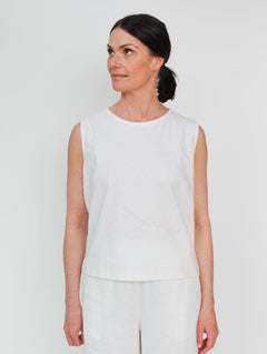 Sattva by Sarah - Shell Top - White