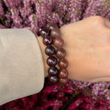 Soi - Chunky Garnet Stretch Bracelet -