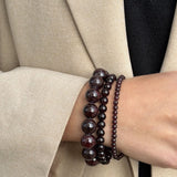Soi - Petite Garnet Stretch Bracelet -