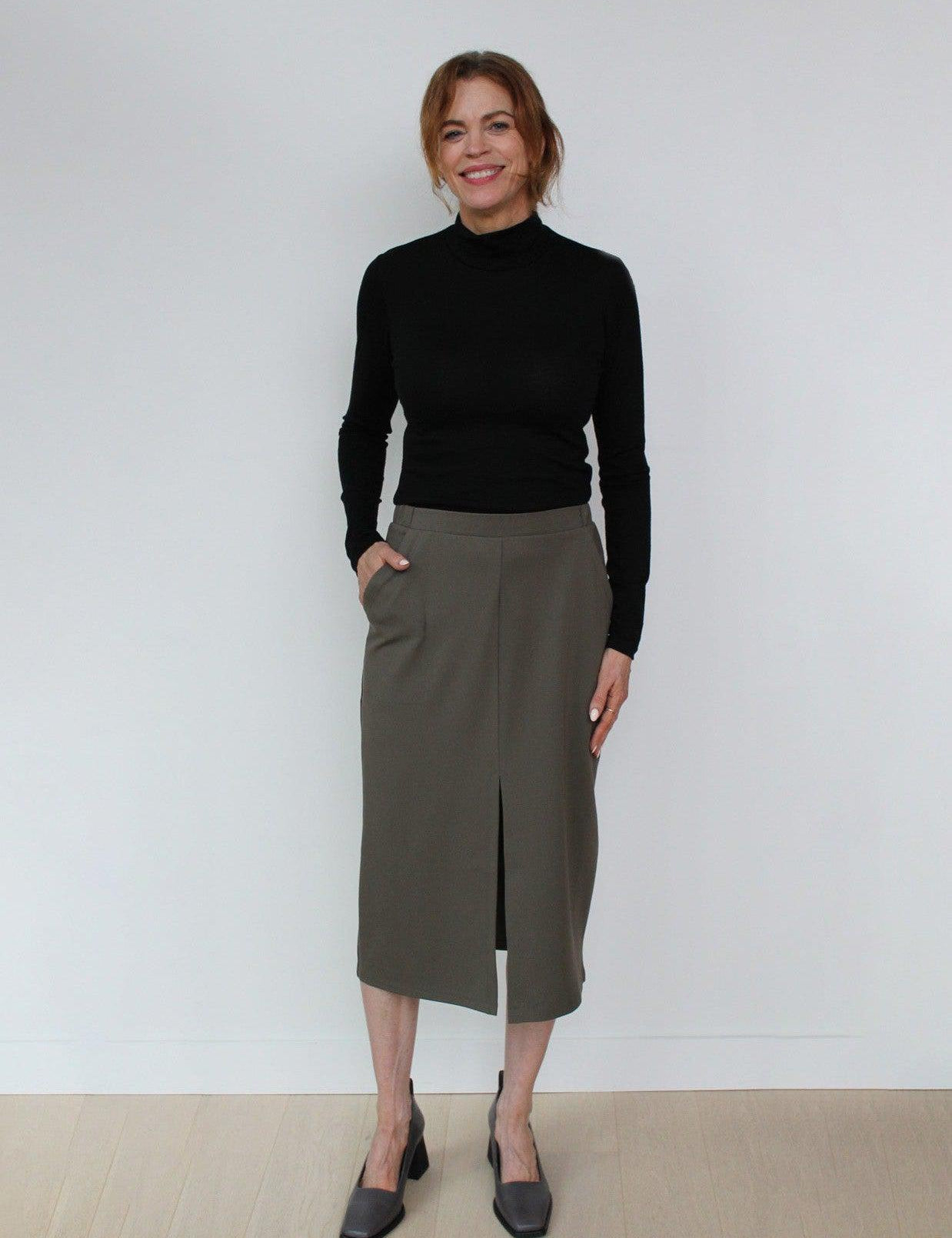 Sattva by Sarah - Straight Skirt - PDR Fern