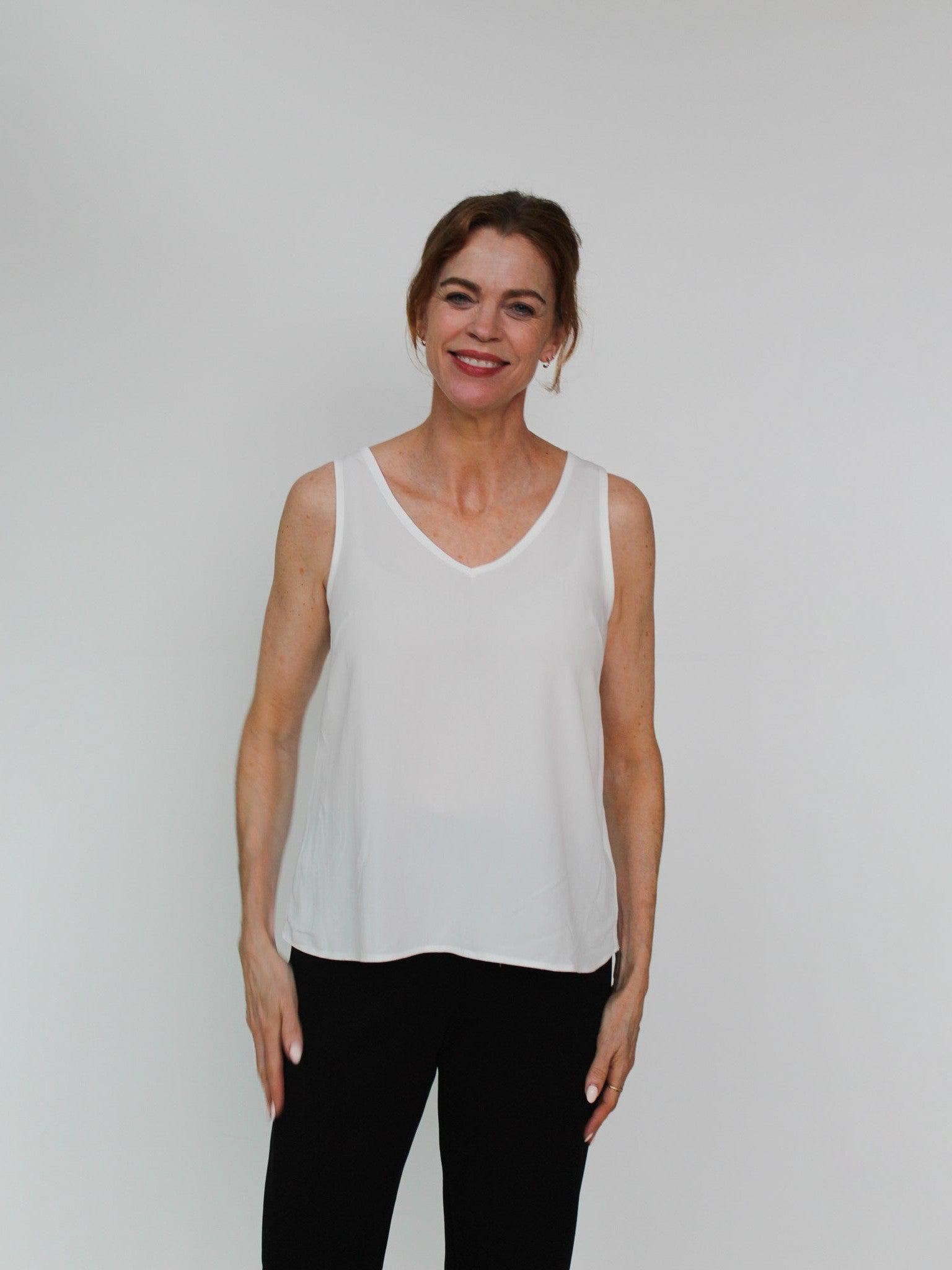 Sattva by Sarah - Crepe Cami - Ivory