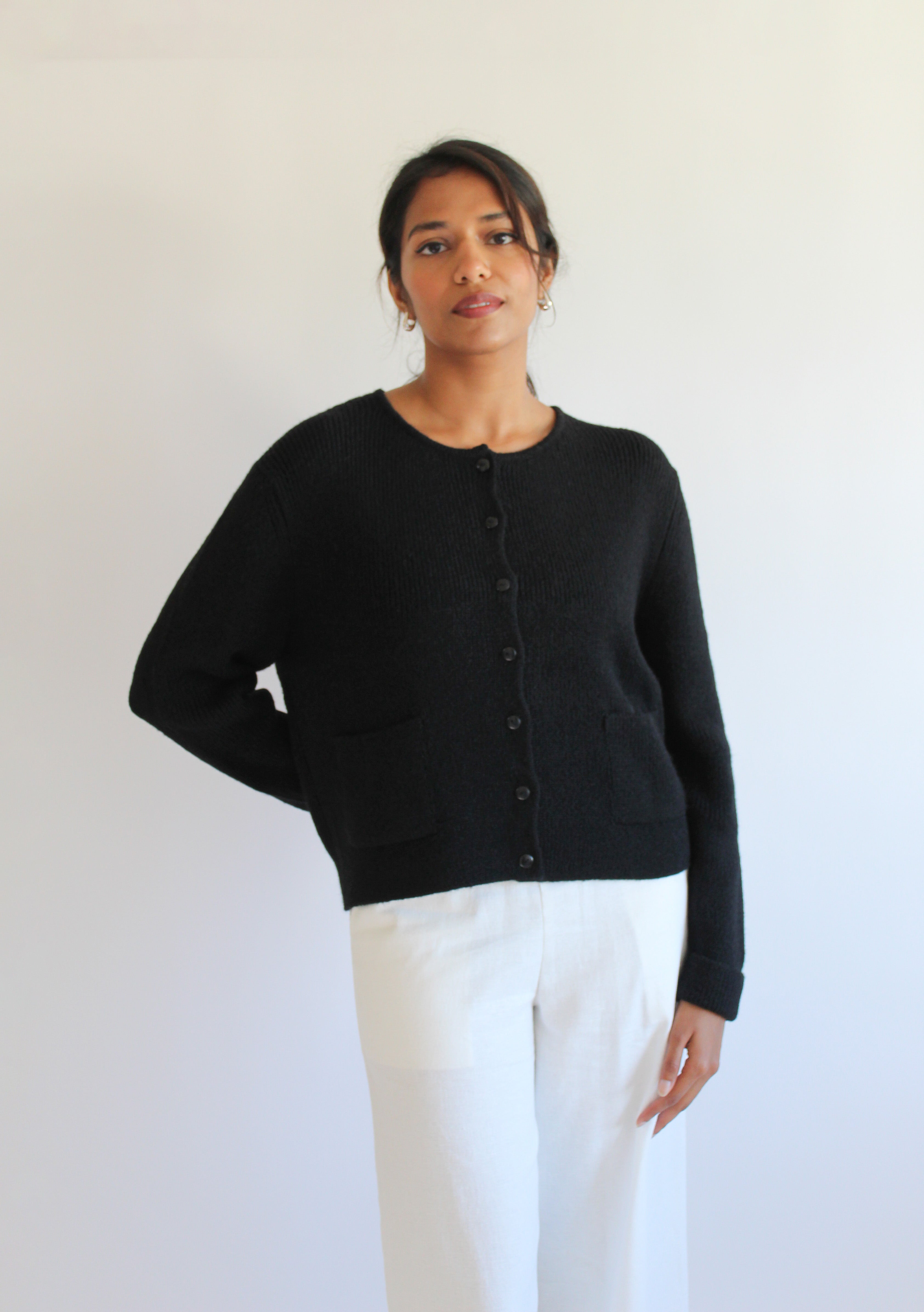 Sattva by Sarah - Nuna Pocket Cardigan - Black
