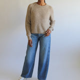 Sattva by Sarah - Cozy Crew Crop Sweater -