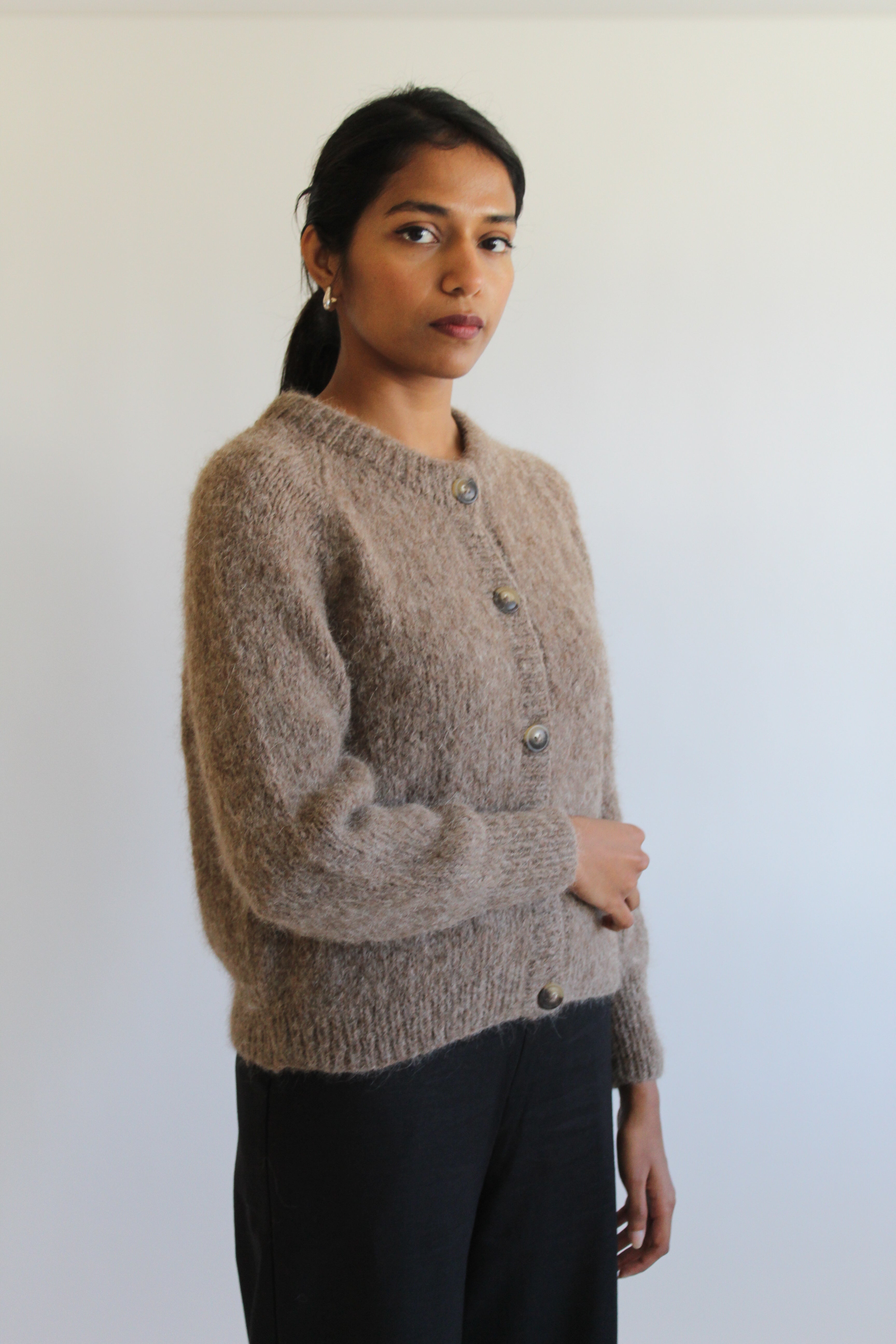 Sattva by Sarah - Classic Cardigan - Taupe