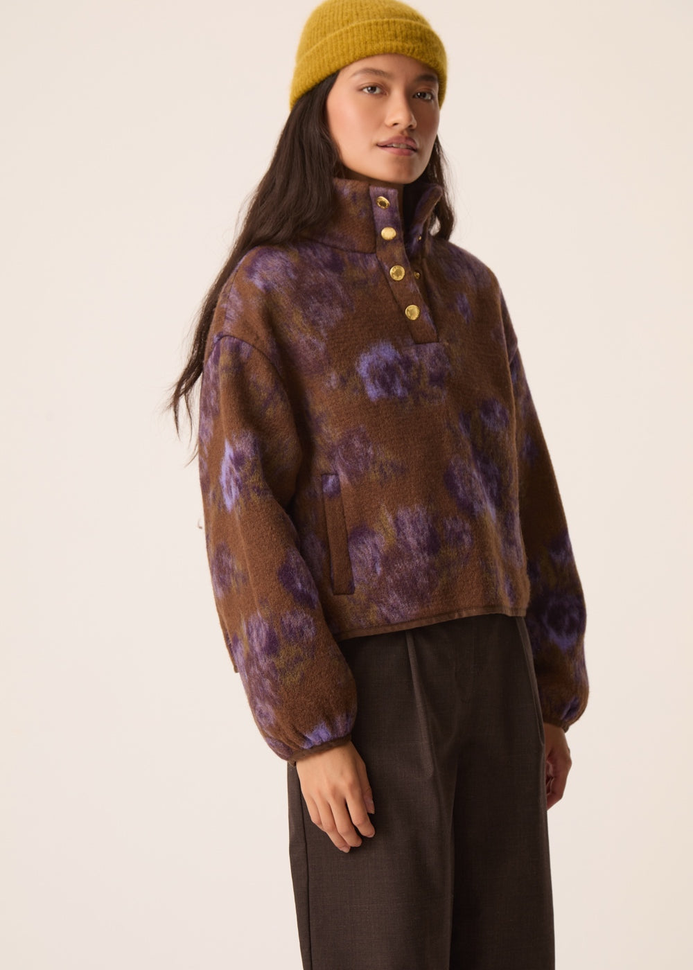 Des Petits Hauts - Isidore Jacket - Purple Garden