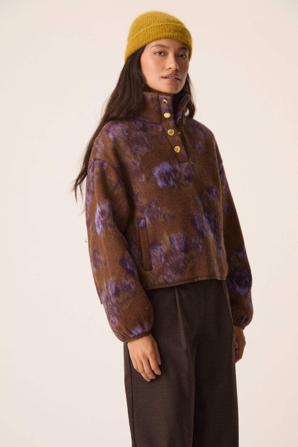 Des Petits Hauts - Isidore Jacket - Purple Garden