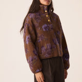 Des Petits Hauts - Isidore Jacket - Purple Garden