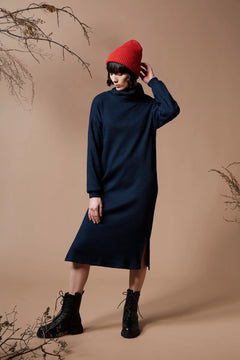 Melow - Jamila Sweater Dress - Marine Navy