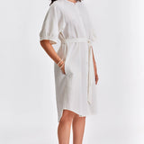 Jennifer Glasgow - Cardinal Button Up Dress - Ivory