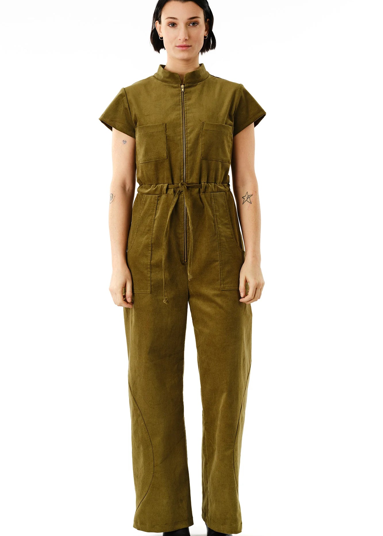 Jennifer Glasgow - Anath Cord Jumpsuit - Moss