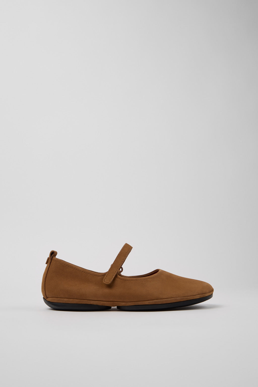 Camper - Right Nina Flat - Brown Nubuck
