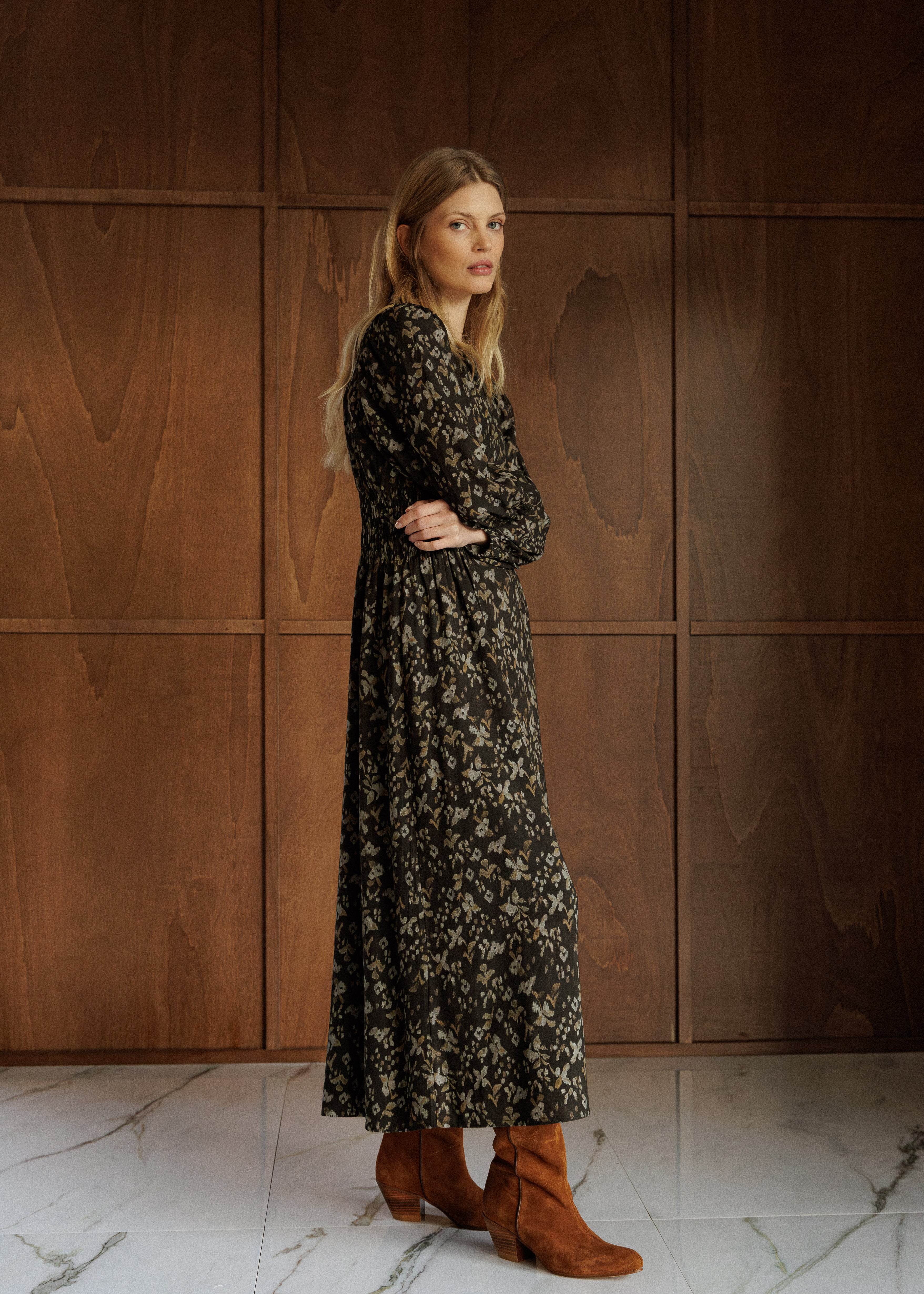 Indi & Cold - Indi&Cold Boho Print Dress -