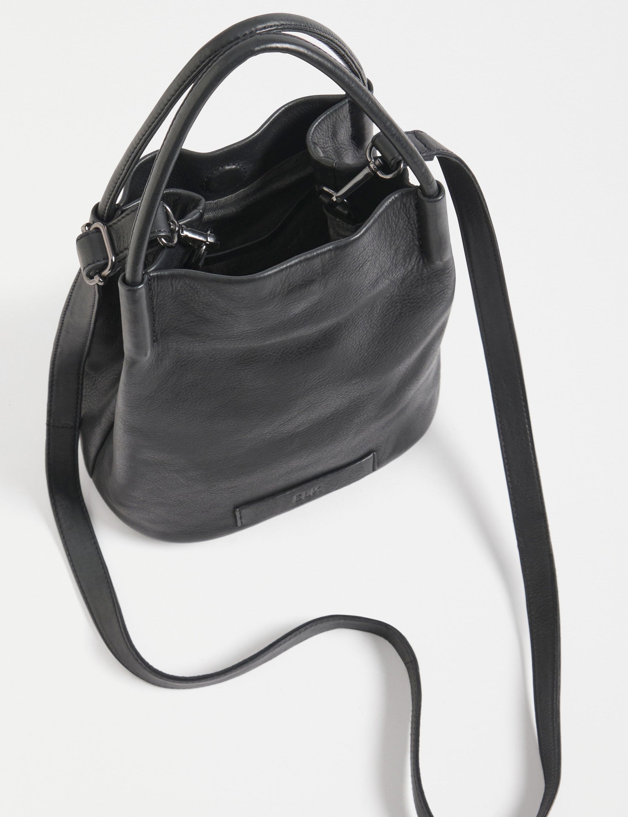 ELK Leather - Mini Orsa Crossbody Black -