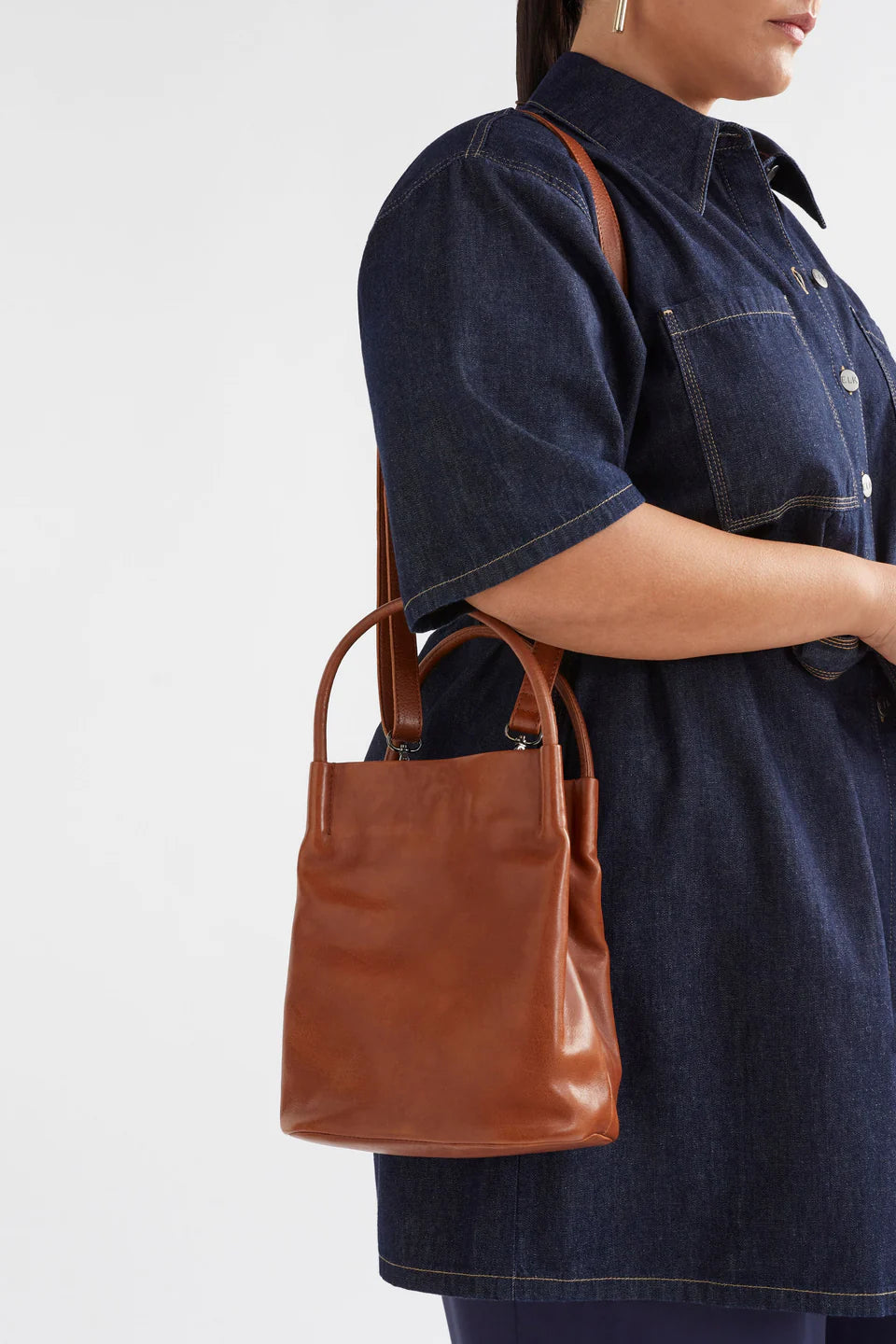 ELK Leather - Mini Orsa Crossbody – Tan -
