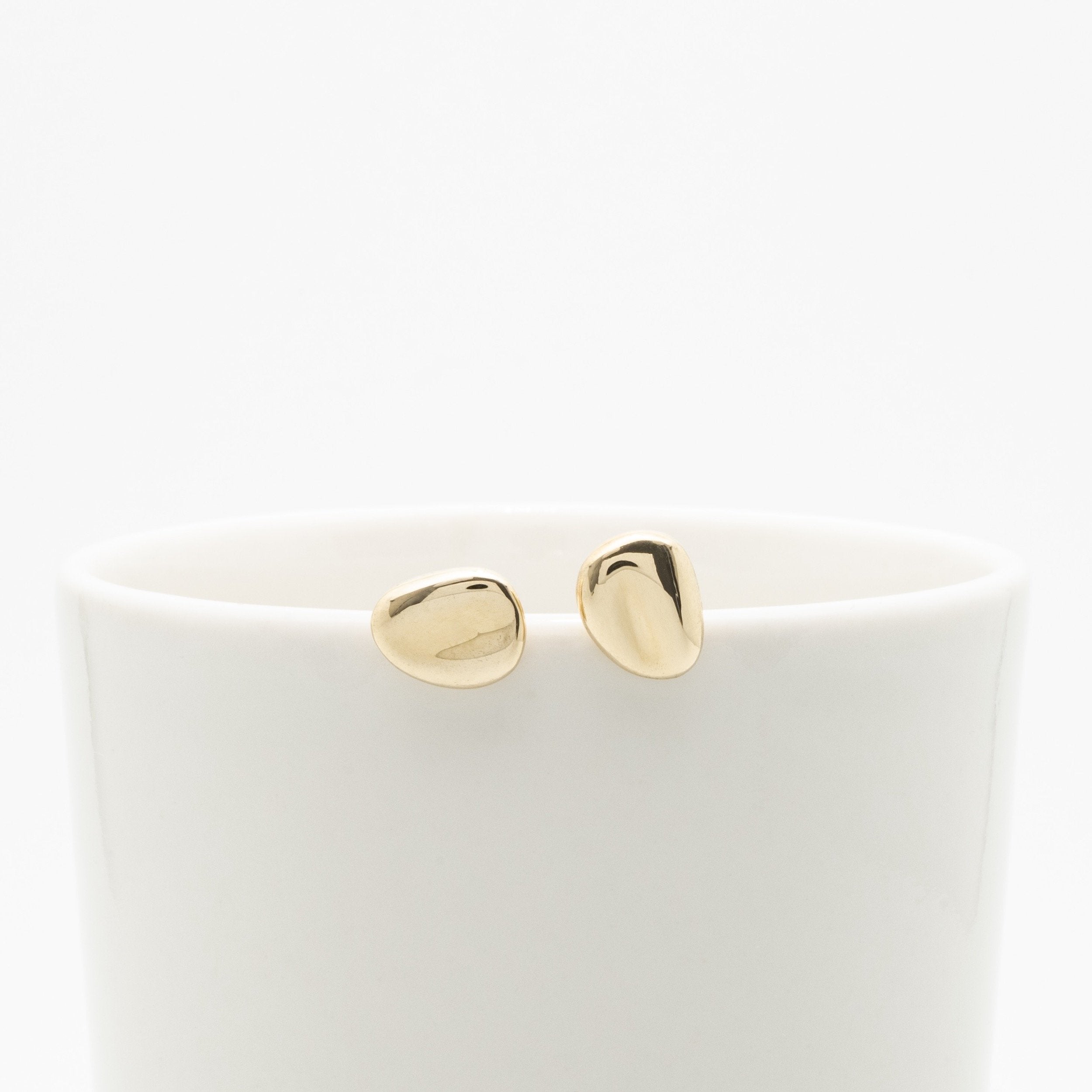 l'aune - Soupirs II Earring Brass -