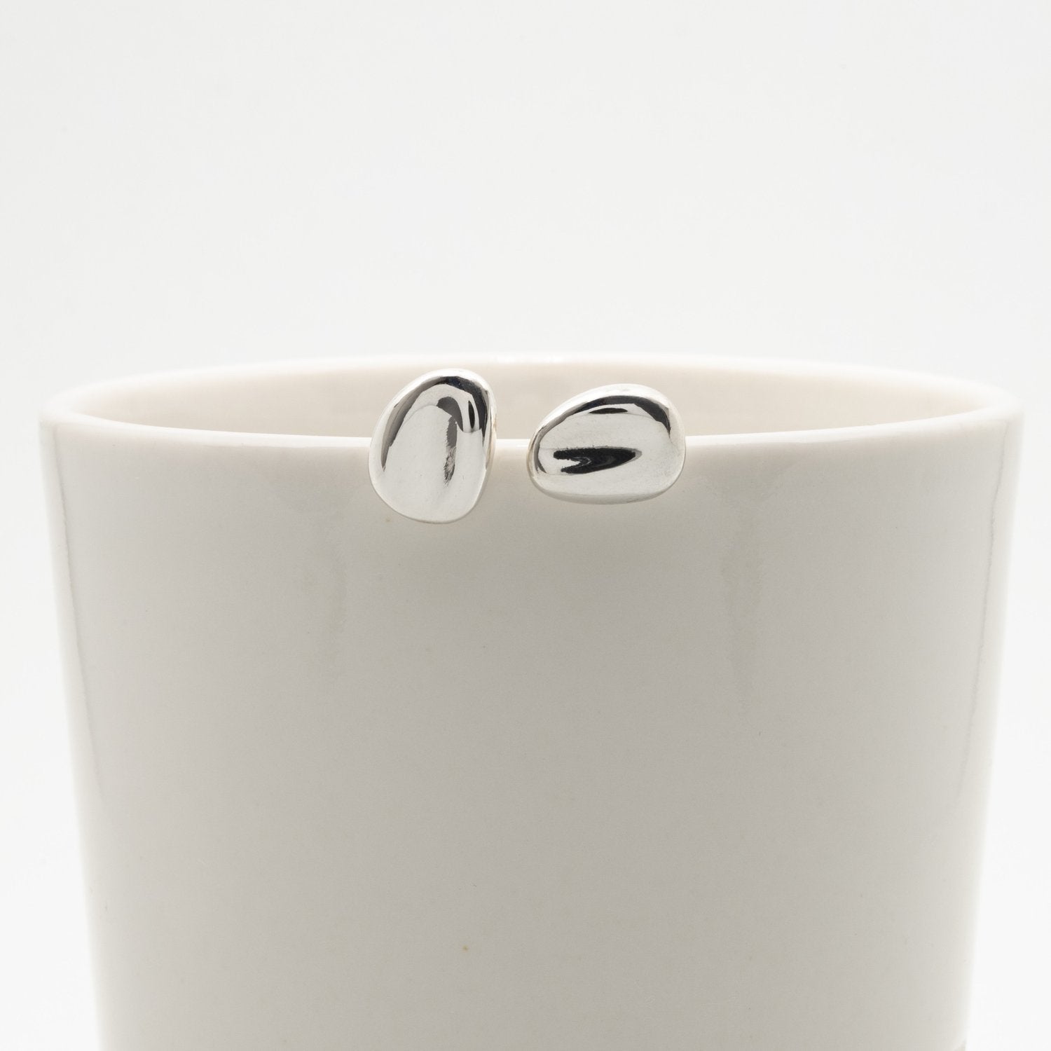 l'aune - Soupirs II Earring Silver -