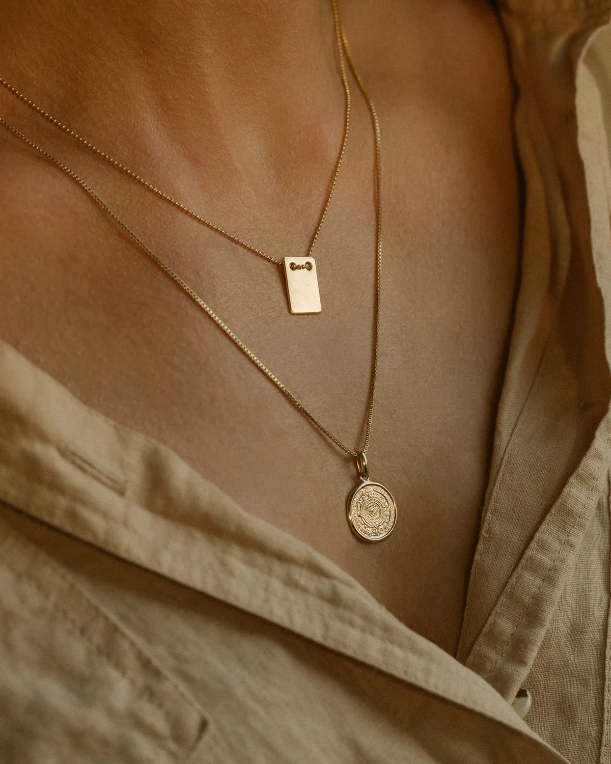 Leah Alexandra - Mayan Necklace – Gold 16-18" -