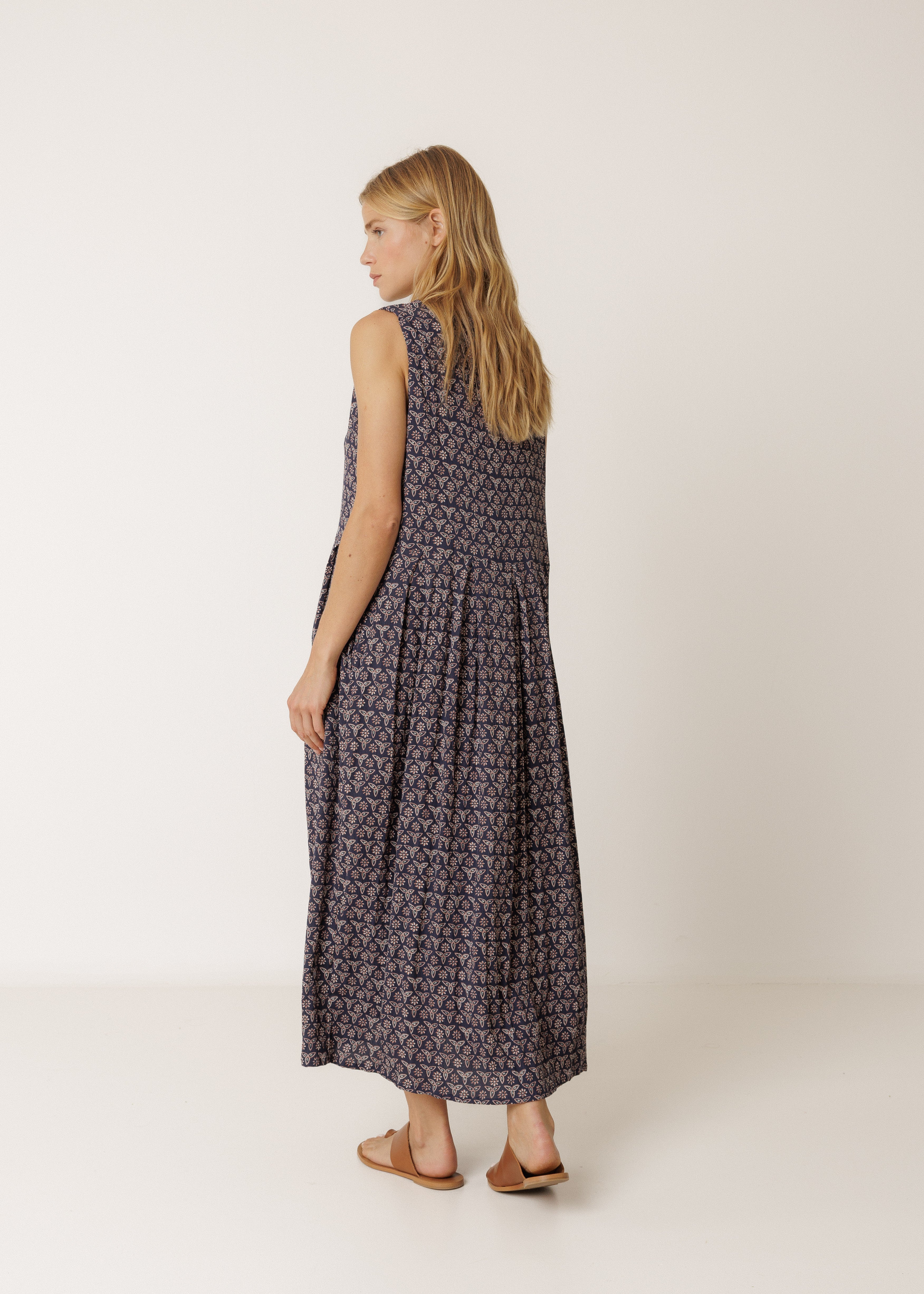 Indi & Cold - Multiposition Block Print Dress -