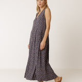 Indi & Cold - Multiposition Block Print Dress - Navy