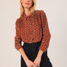 Indi & Cold - Bea Polkadot Blouse - Terracota