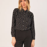 Indi & Cold - Bea Polkadot Blouse - Black