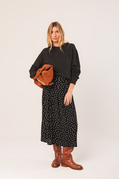 Indi & Cold - Morgan Midi Skirt - Black
