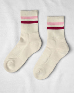 Unified - Gym Socks – Mixed Pink Stripe -