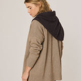 Indi & Cold - Triangular Knitted Shawl Chocolate -