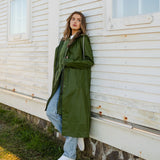 Mernini - Mernini Full Length Raincoat - Chive Green