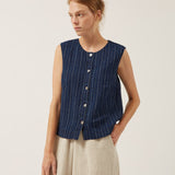 Hallie Linen Vest