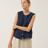 Hallie Linen Vest